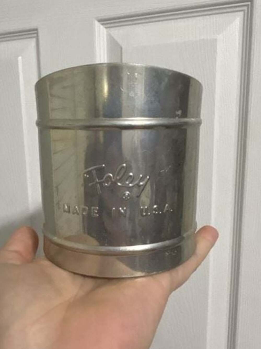 Vintage Foley 1-Cup Aluminum Flour Sifter Made in USA